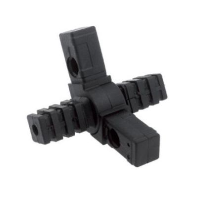 SQUARE HINGED TUBE CONNECTOR - 4 WAY