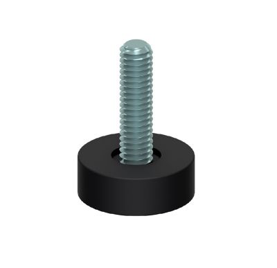 RUBBER FOOT STEEL THREAD