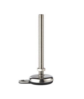 ALL STAINLESS STEEL HEAVY DUTY FOOT WITH RUBBER PAD BOLT DOWN