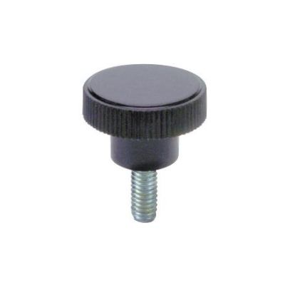 PHENOLIC KNURLED THUMB KNOB MALE THREAD