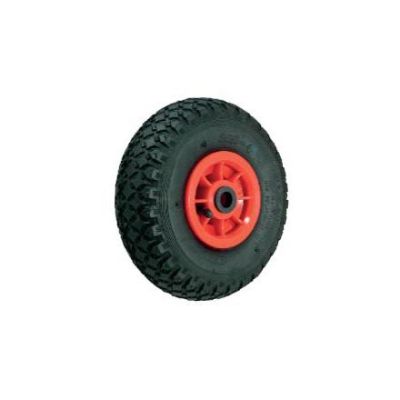 PNEUMATIC WHEEL RED POLYPROP CENTRE