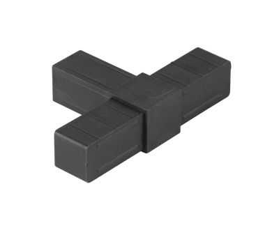 SQUARE TUBE CONNECTOR 3 WAY T REINFORCED NYLON