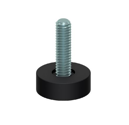 RUBBER FOOT STEEL THREAD