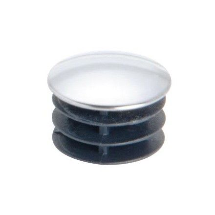 CHROME CAPPED ROUND RIBBED INSERT