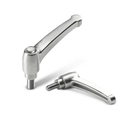 ALL STAINLESS STEEL INDEXED CLAMPING LEVER MALE